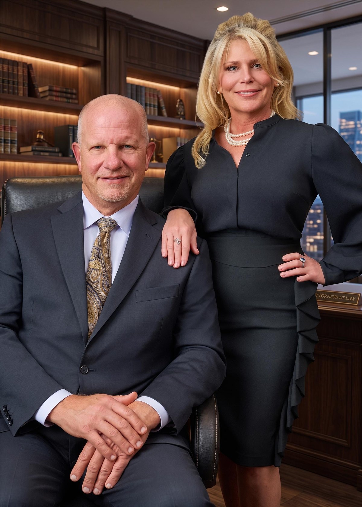 John F. Haugh and Shannon Lemm, founding partners of Haugh & Lemm, PLLC, at their Williamsburg office